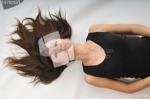 Image of young lady face