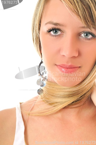 Image of blonde woman hairstyle