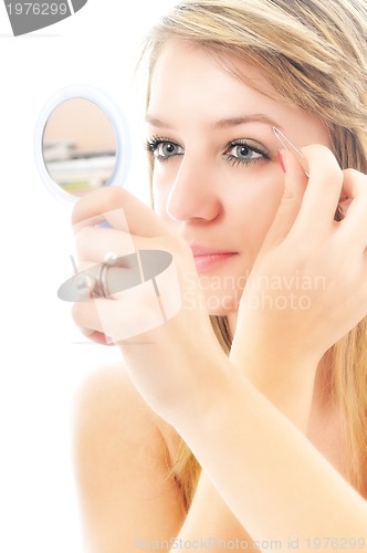 Image of eye brow beauty treatment