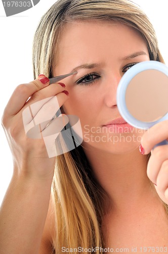 Image of eye brow beauty treatment