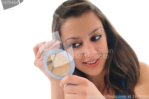 Image of eye brow beauty treatment 