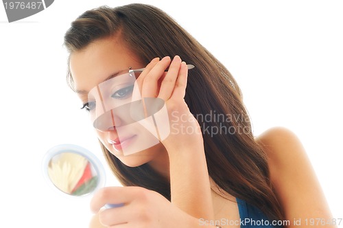 Image of eye brow beauty treatment 