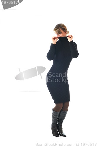 Image of woman in black dress