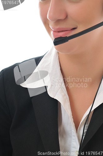 Image of business woman with headset
