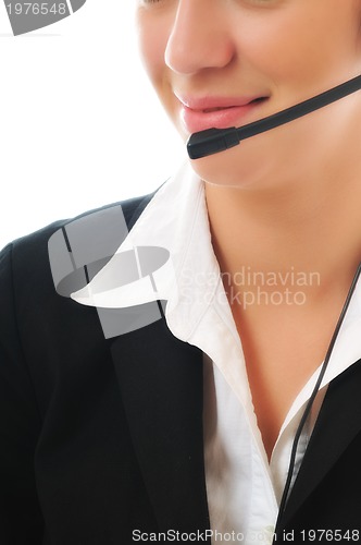 Image of business woman with headset