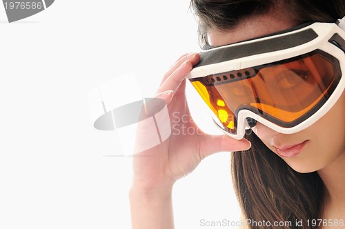 Image of woman ski glasses