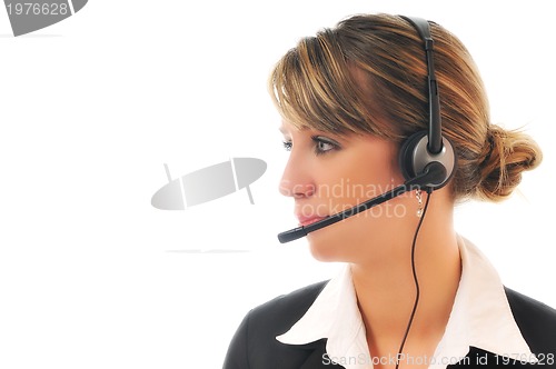 Image of business woman with headset