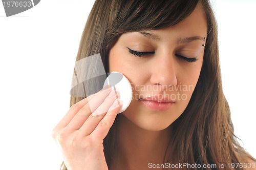 Image of face clean treatment