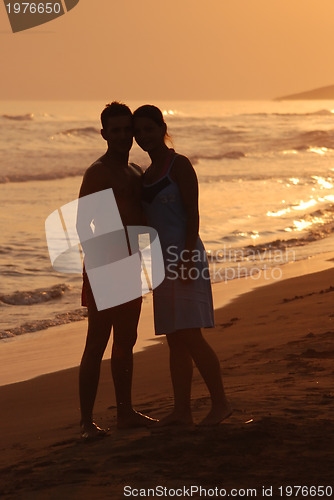 Image of romantic couple on beach