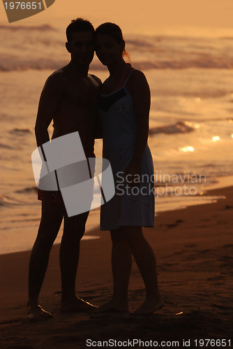 Image of romantic couple on beach