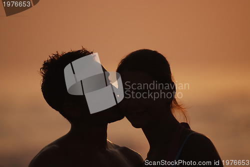 Image of romantic couple on beach