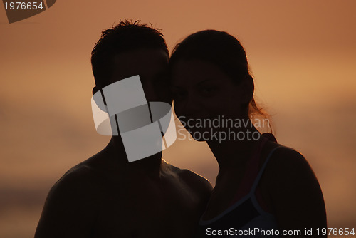 Image of romantic couple on beach