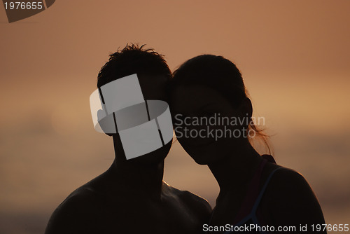 Image of romantic couple on beach