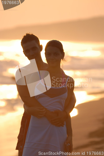 Image of romantic couple on beach