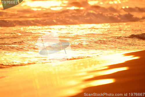 Image of sunset on sea
