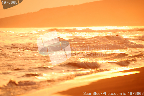 Image of sunset on sea