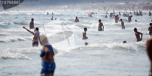 Image of crowd on beach