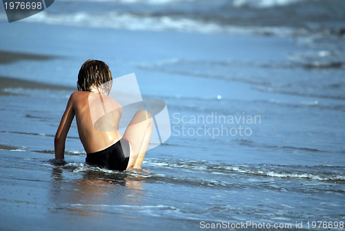 Image of child at the beach