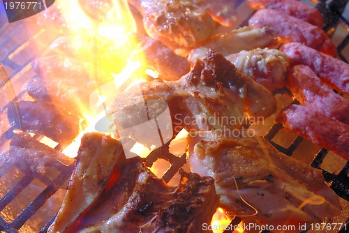 Image of chicken on grill