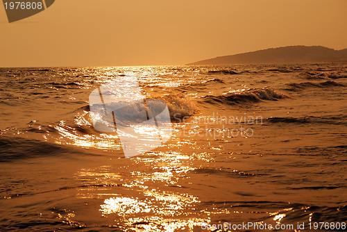 Image of sunset on sea