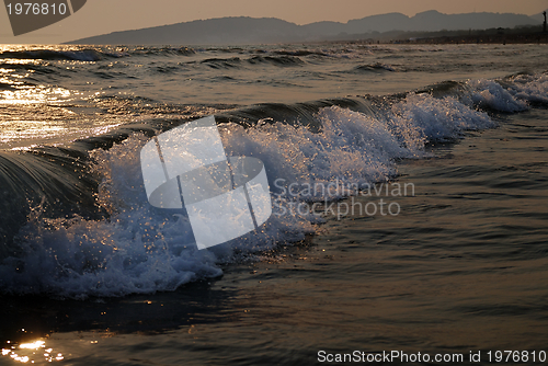 Image of sunset on sea