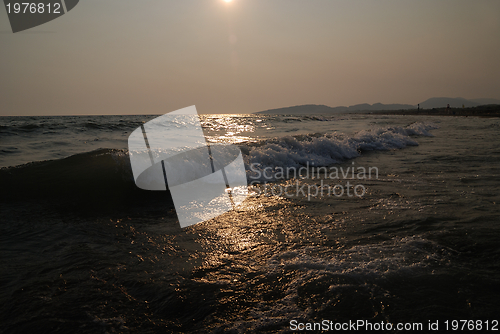 Image of sunset on sea