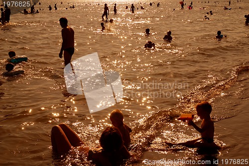 Image of crowd on beach