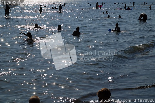 Image of crowd on beach