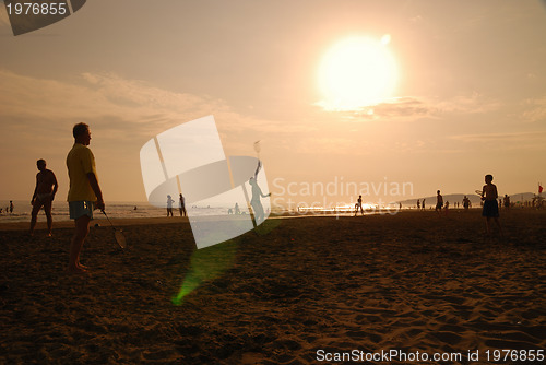 Image of crowd on beach