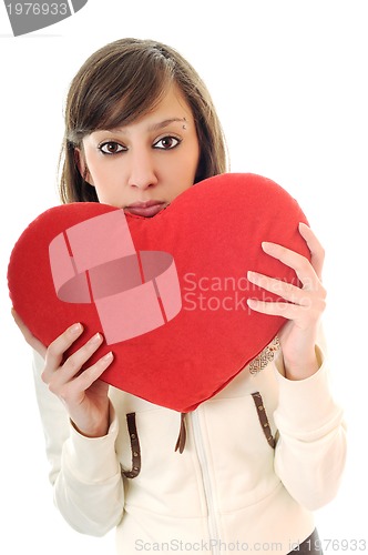Image of woman heart isolated