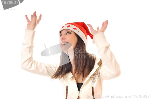 Image of santa girl