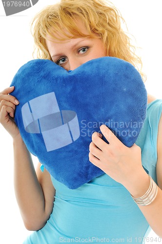 Image of woman heart isolated