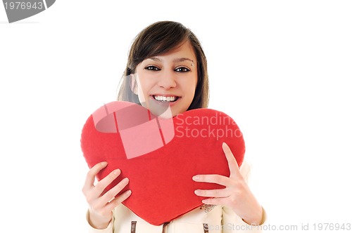 Image of woman heart isolated