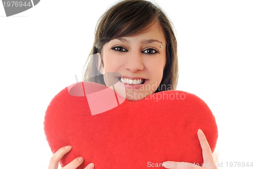 Image of woman heart isolated