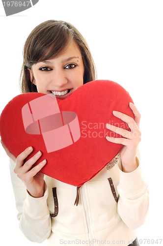 Image of woman heart isolated