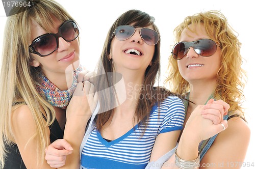 Image of three woman isolated