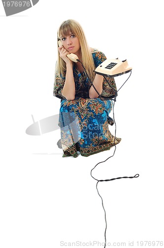 Image of woman phone