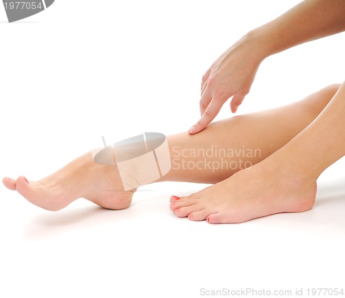 Image of woman leg care c