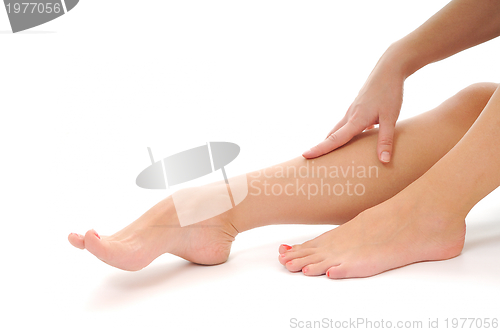 Image of woman leg care c