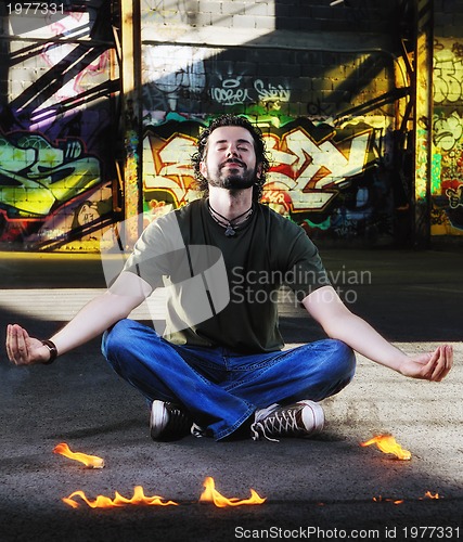 Image of urban yoga