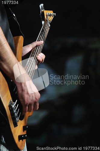 Image of music guitar player outdoor 