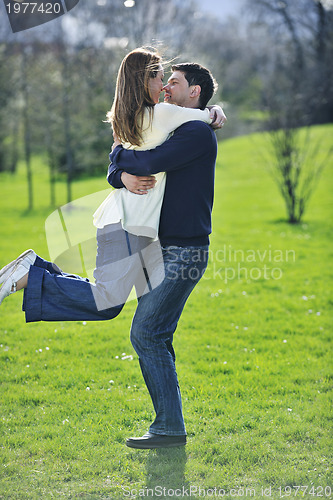 Image of happy couple outdoor
