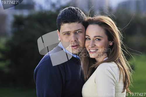 Image of happy couple outdoor