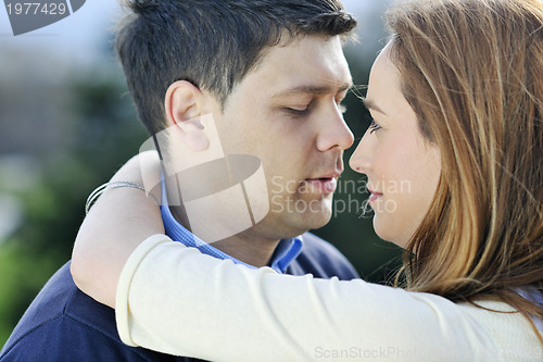 Image of happy couple outdoor
