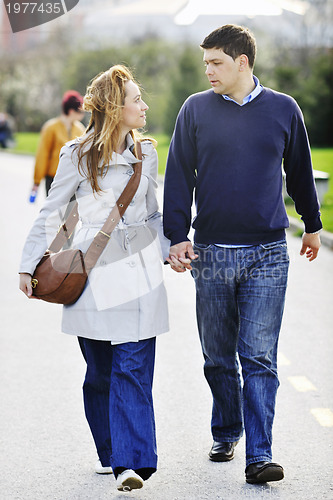 Image of happy couple outdoor
