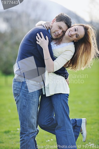 Image of happy couple outdoor