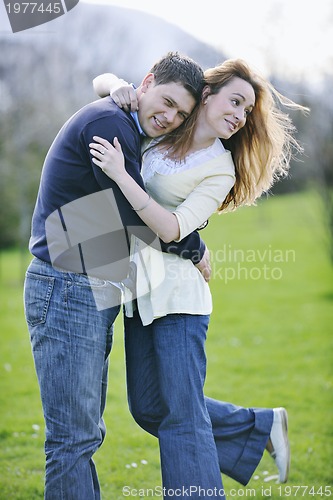 Image of happy couple outdoor