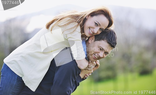 Image of happy couple outdoor