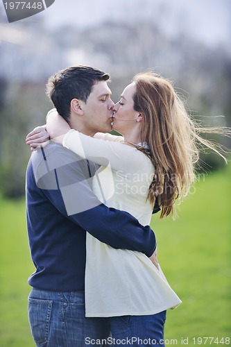 Image of happy couple outdoor