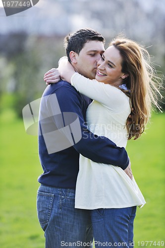 Image of happy couple outdoor